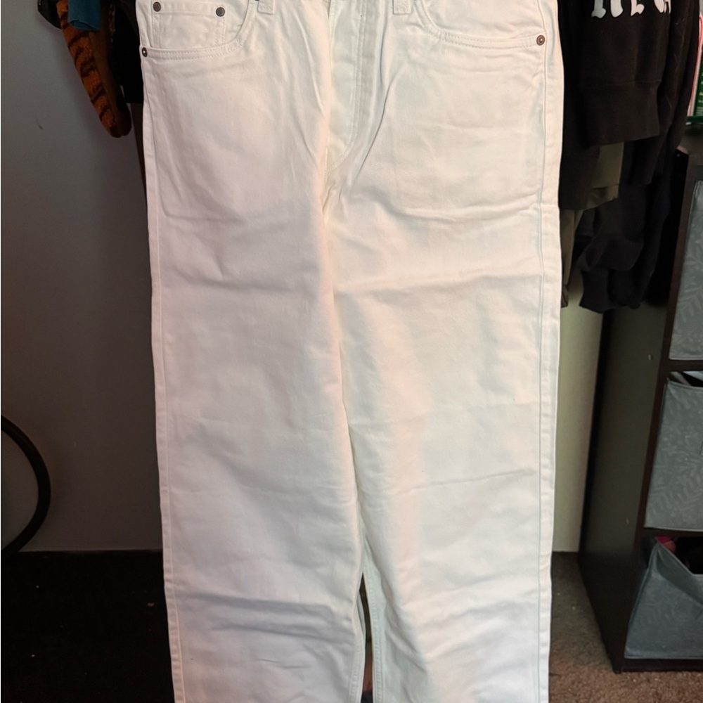 H&M Men's Straight White Jeans